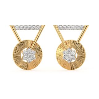 Aina Round Diamond Earrings