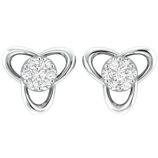 Autumn Round Diamond Stud Earring