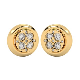 Round Diamond Stud Earrings