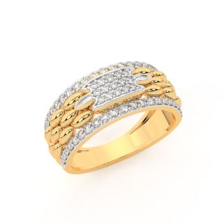 Decorative Diamond Men's Ring