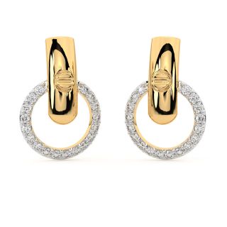 Willem Round Diamond Stud Earrings