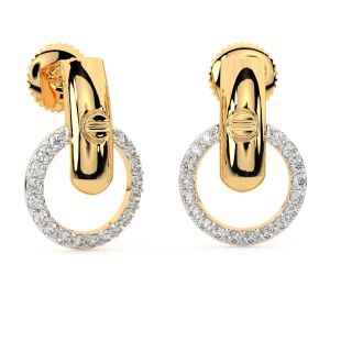 Willem Round Diamond Stud Earrings