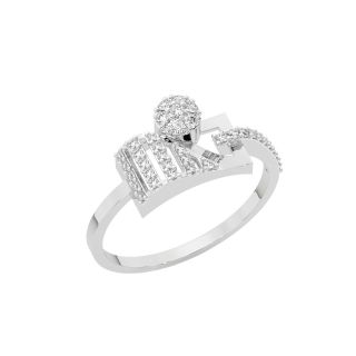 Nasim Round Diamond Dainty Ring