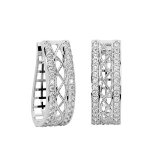 Alana Round Diamond Bali Earrings