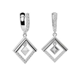 Gwenn Round Diamond Earrings