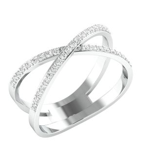 Gold Interlinked Diamond Ring