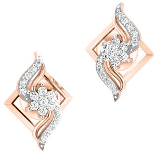 Eloise Round Diamond Stud Earrings