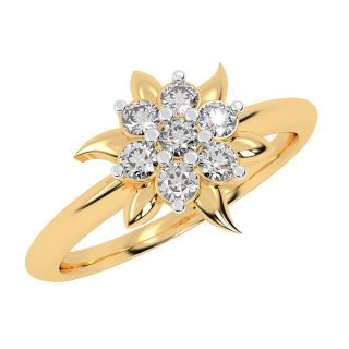 Gold Diamond Ring For Gifting