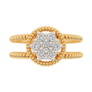 Elegant Round Design Diamond Ring