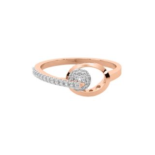 Tama Round Diamond Dainty Ring