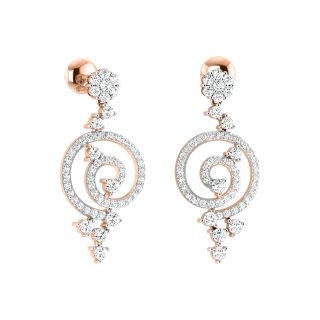 Astrid Round Diamond Earrings