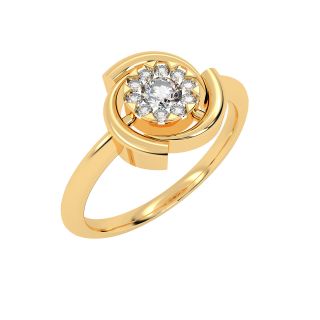 Whirl Design Diamond Ring