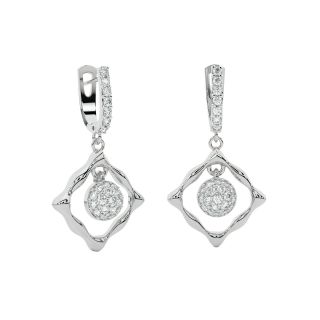 Britta Round Diamond Earrings