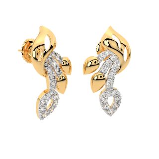 Moshe Round Diamond Stud Earrings