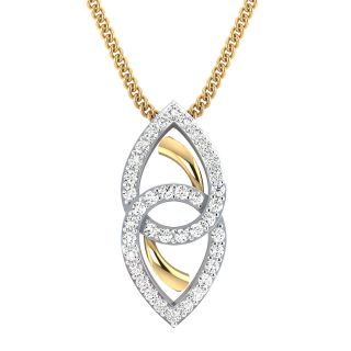 Ailani Round Diamond Office Wear Pendant