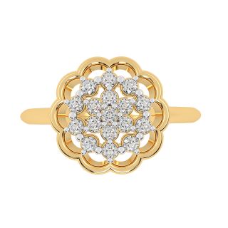 Floral Love Gold & Diamond Rings