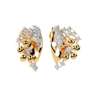 Leah Round Diamond Stud Earrings