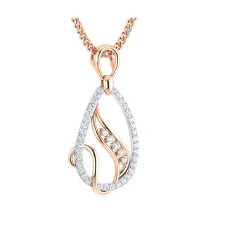 Adima Round Diamond Office Wear Pendant