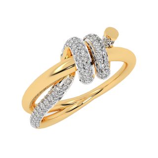 Tie The Knot Design Diamond Ring