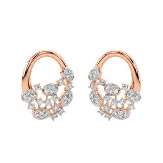 Clarice Round Diamond Stud Earrings