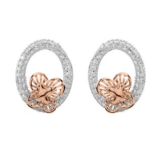 Eny Round Diamond Stud Earrings