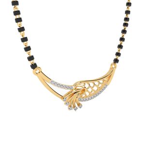 Designer Mangalsutra In Gold & Diamond