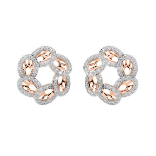 Elvira Round Diamond Stud Earrings