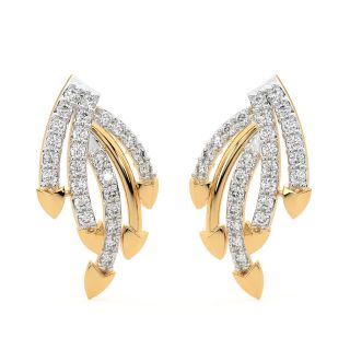Alpin Round Diamond Stud Earrings