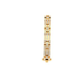 Kanishk Diamond Bracelet In Gold For Men