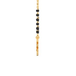 Flower Design Diamond Mangalsutra With Chain