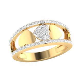 3 Hearts Engagement Ring