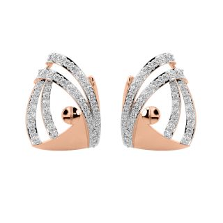 Guilie Round Diamond Stud Earrings