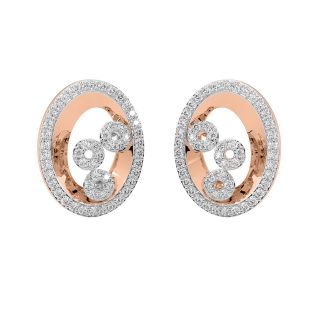 Kalara Round Diamond Stud Earrings