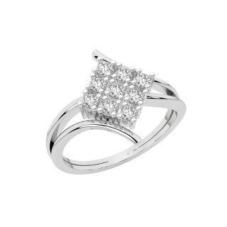 Amida Round Diamond Engagement Ring