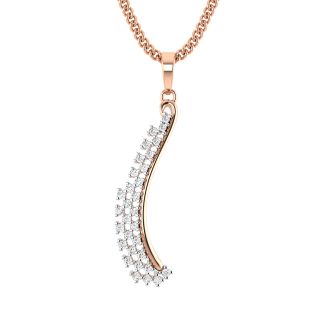 Sven Round Diamond Office Wear Pendant