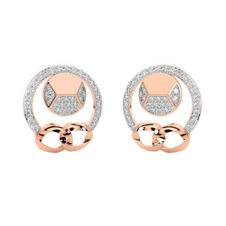 Liana Round Diamond Stud Earrings