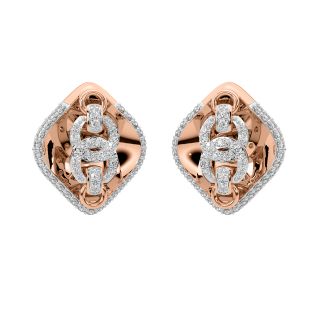 Marvell	 Round Diamond Stud Earrings