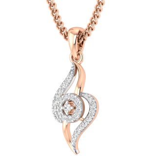 Brielle Round Diamond Office Wear Pendant