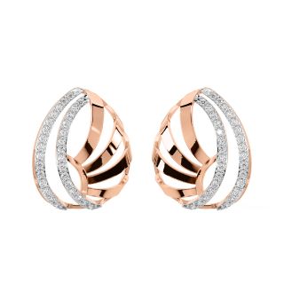 Pamela Round Diamond Stud Earrings