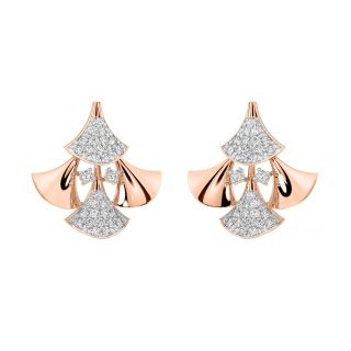 Nixi Round Diamond Stud Earrings