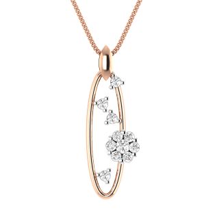 Melker Round Diamond Office Wear Pendant