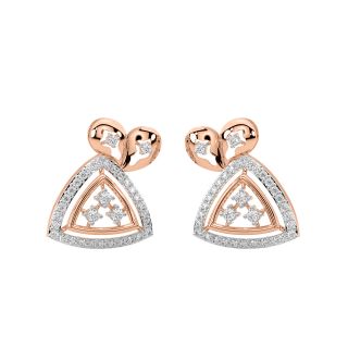 Dema Round Diamond Stud Earrings