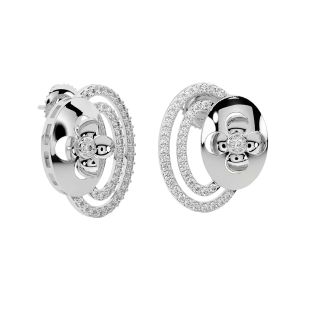 Doe Round Diamond Stud Earrings