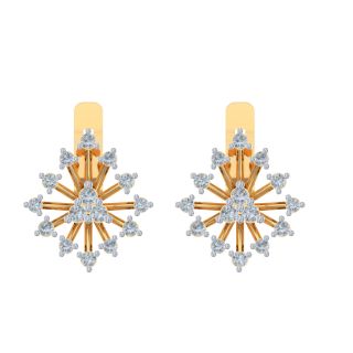 Nancy Round Diamond Bali Earrings