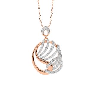 Darcey Round Diamond Office Wear Pendant