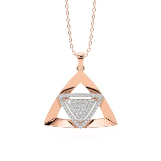 Kelcy Round Diamond Office Wear Pendant