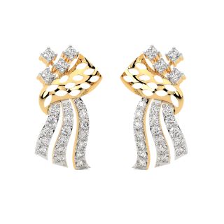 Pluto Round Diamond Stud Earrings