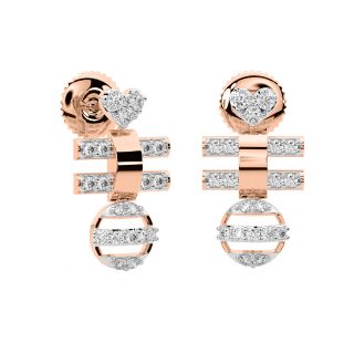 Acton Round Diamond Stud Earrings