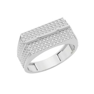 Tama Round Diamond Ring For Men