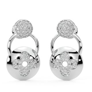 Zeel Round Diamond Earrings